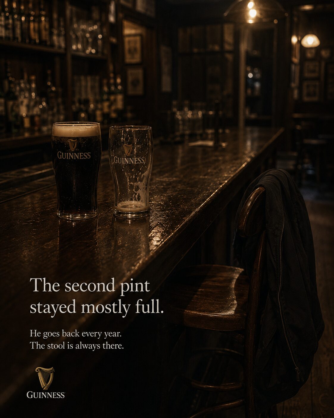 Guinness campaign concept derived from a persona story.