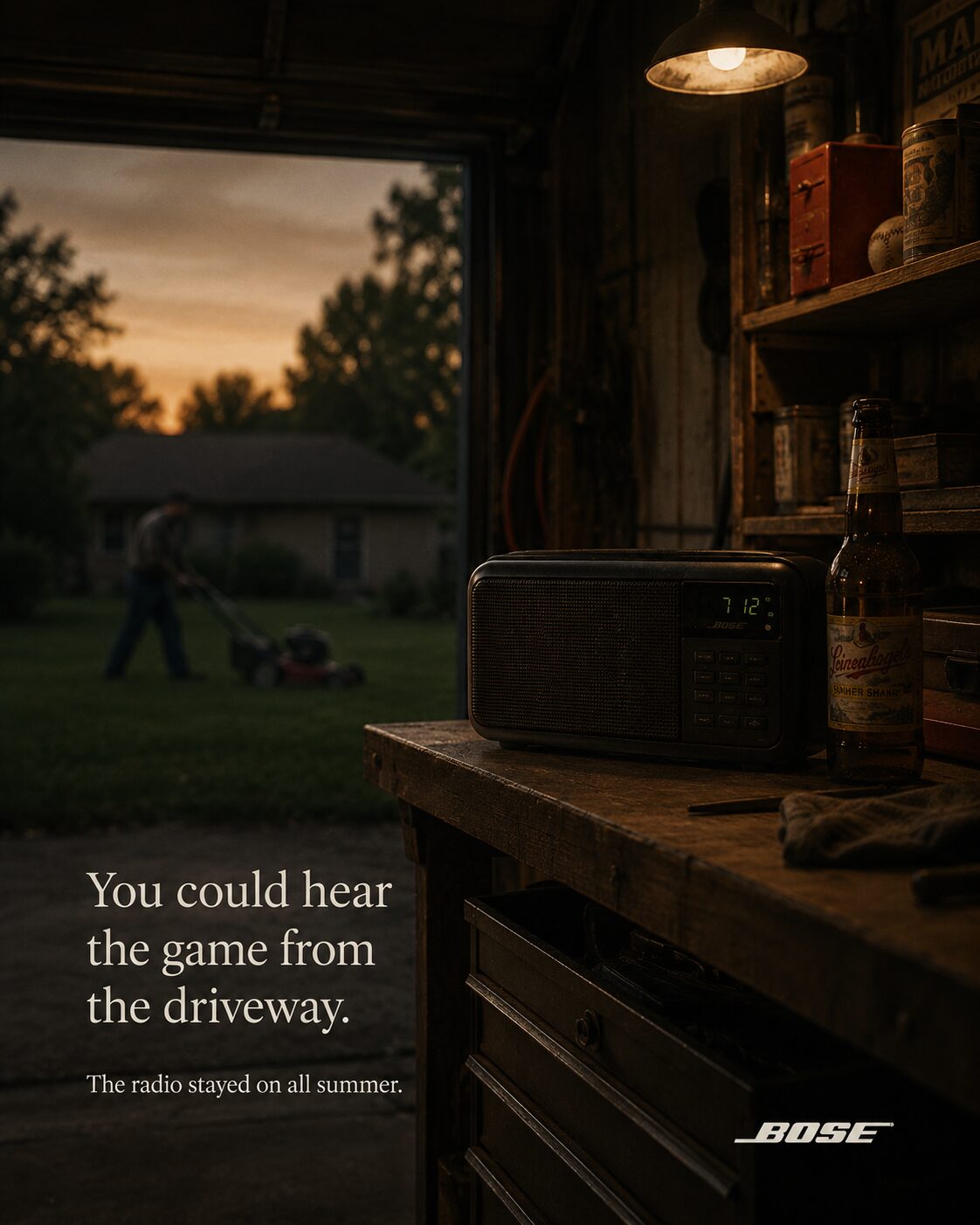 Bose campaign concept derived from a persona story.